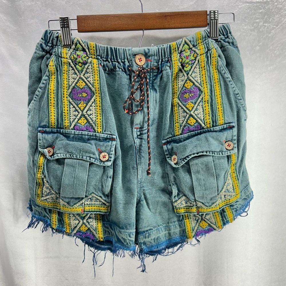 Free People Around The World Harem Shorts